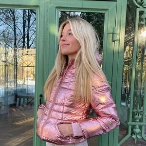 Shiny pink puffy! Size extra small